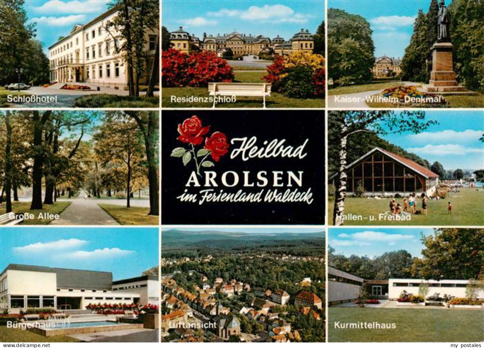 73933289 Arolsen_Bad Schlosshotel Residenzschloss Kaiser Wilhelm Denkmal Grosse  - Bad Arolsen