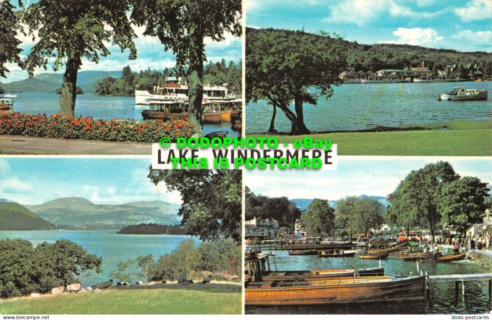 R482613 Lake Windermere. From Bowness. Waterhead. Lake Side. Multi View. 1972 - World