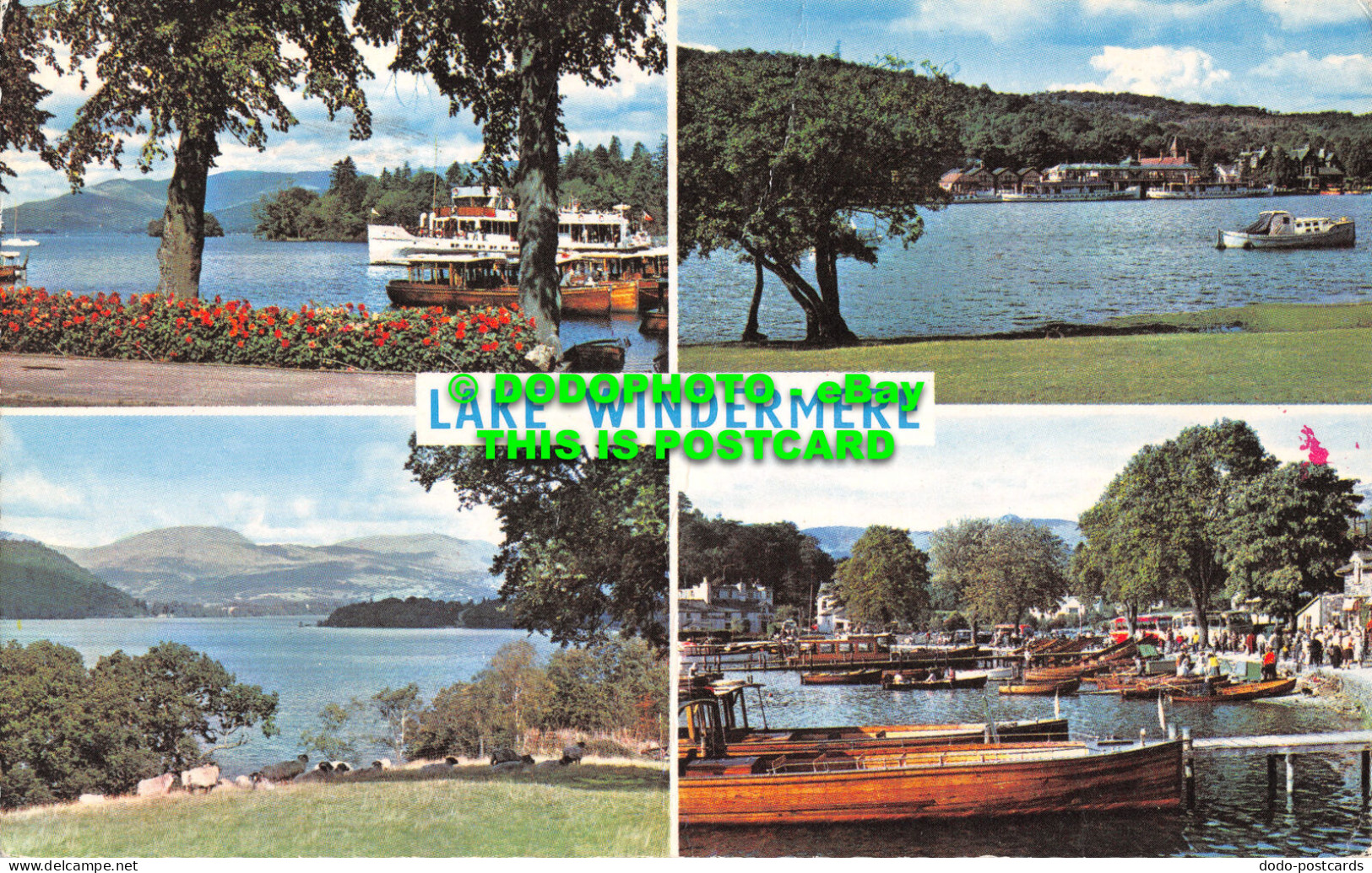 R482616 Lake Windermere. From Bowness. Lake Side. From Beech Hill. Multi View - World