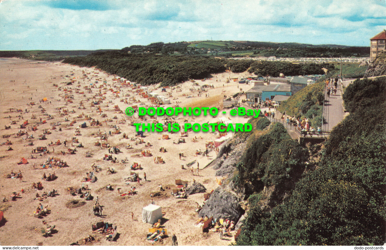 R482620 Pembrokeshire. Tenby. South Sands. Jarrold. Cotman Color Series. 1974 - World