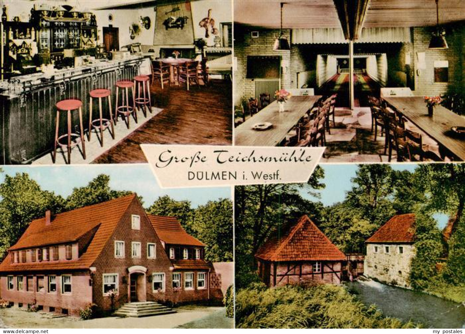 73933130 Hausduelmen Hotel Grosse Teichsmuehle Bar Gastraum Muehle - Dülmen