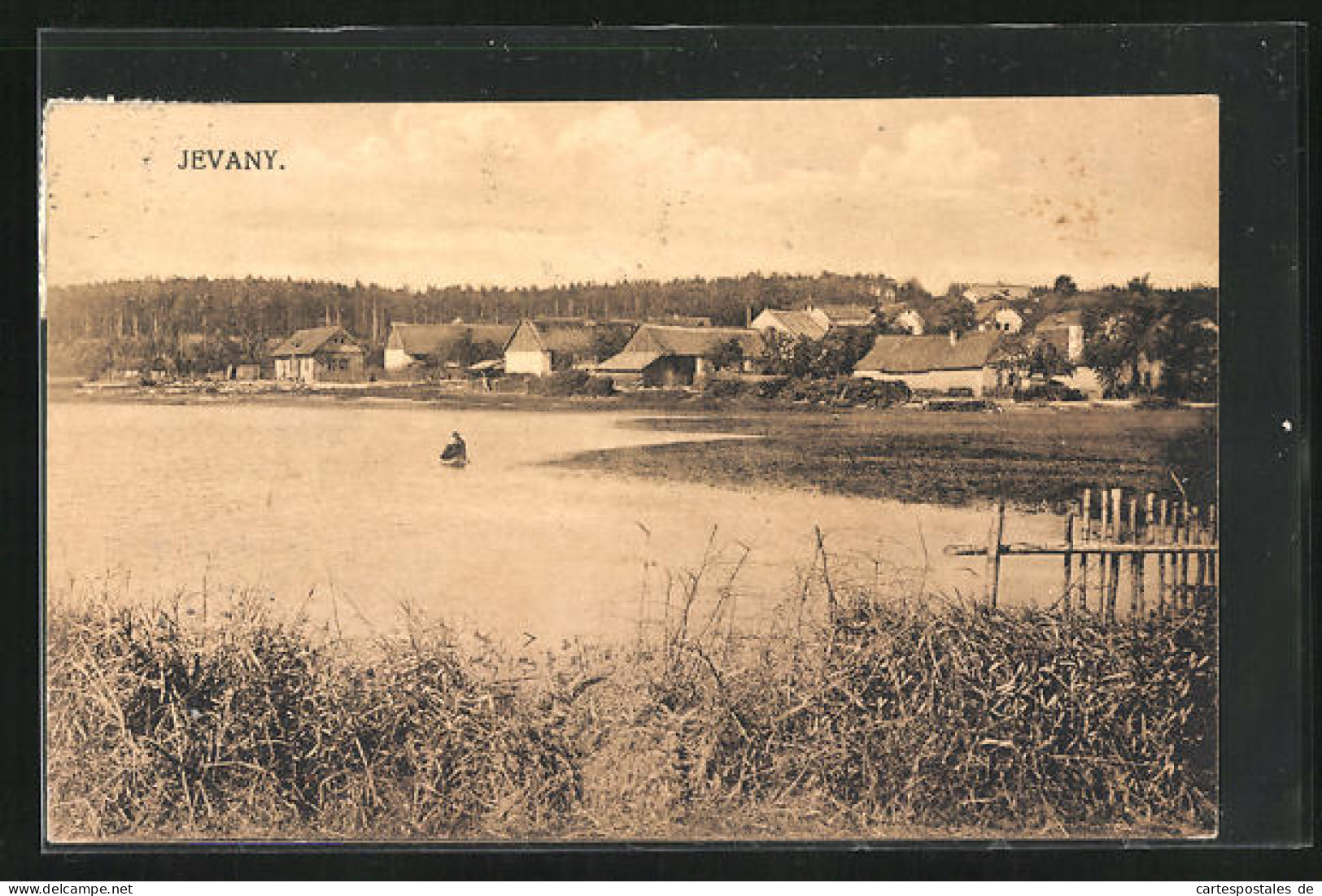 AK Jevany, Blick Auf Ort Mit See  - Czech Republic