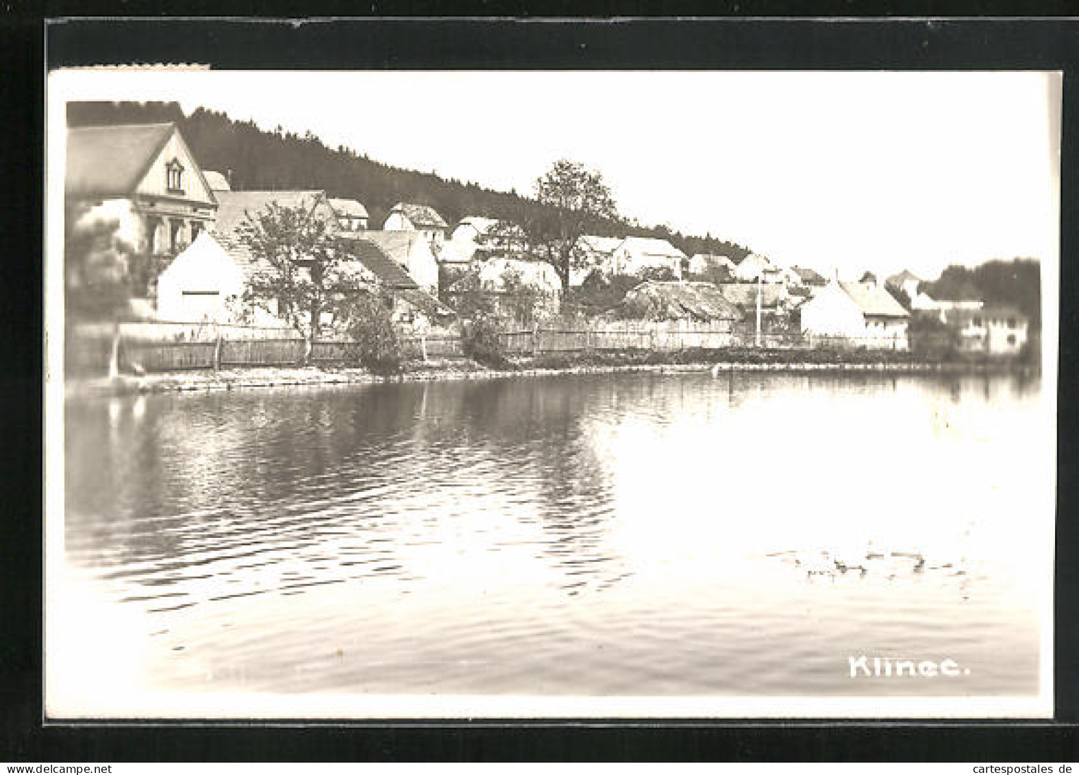 AK Klinec, Ortspartie Am Wasser  - Czech Republic