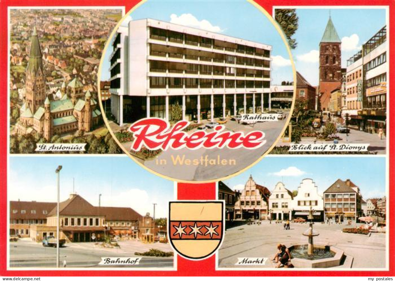 73933058 Rheine St Antonius Rathaus St Dionys Bahnhof Markt - Rheine