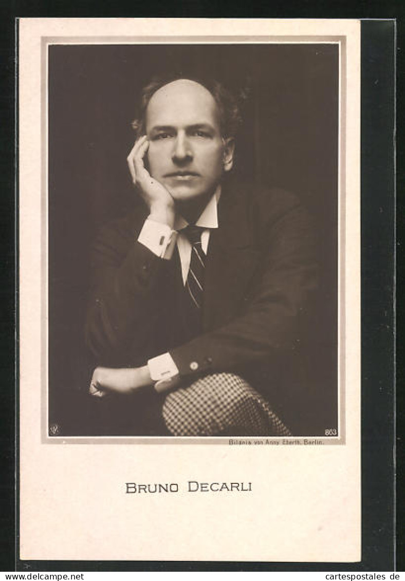 AK Schauspieler Bruno Decarli  - Actors