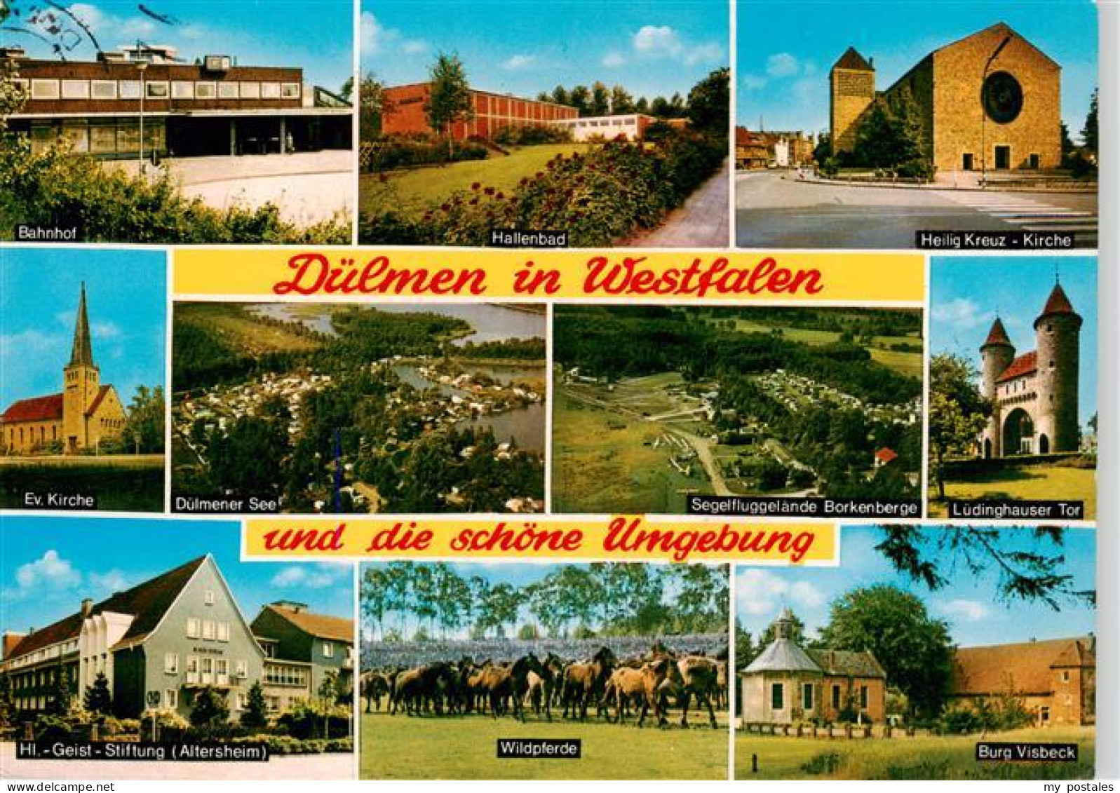 73933027 Duelmen Bahnhof Ev Kirche Hl Geist Stiftung Altersheim Duelmener See Ha - Duelmen