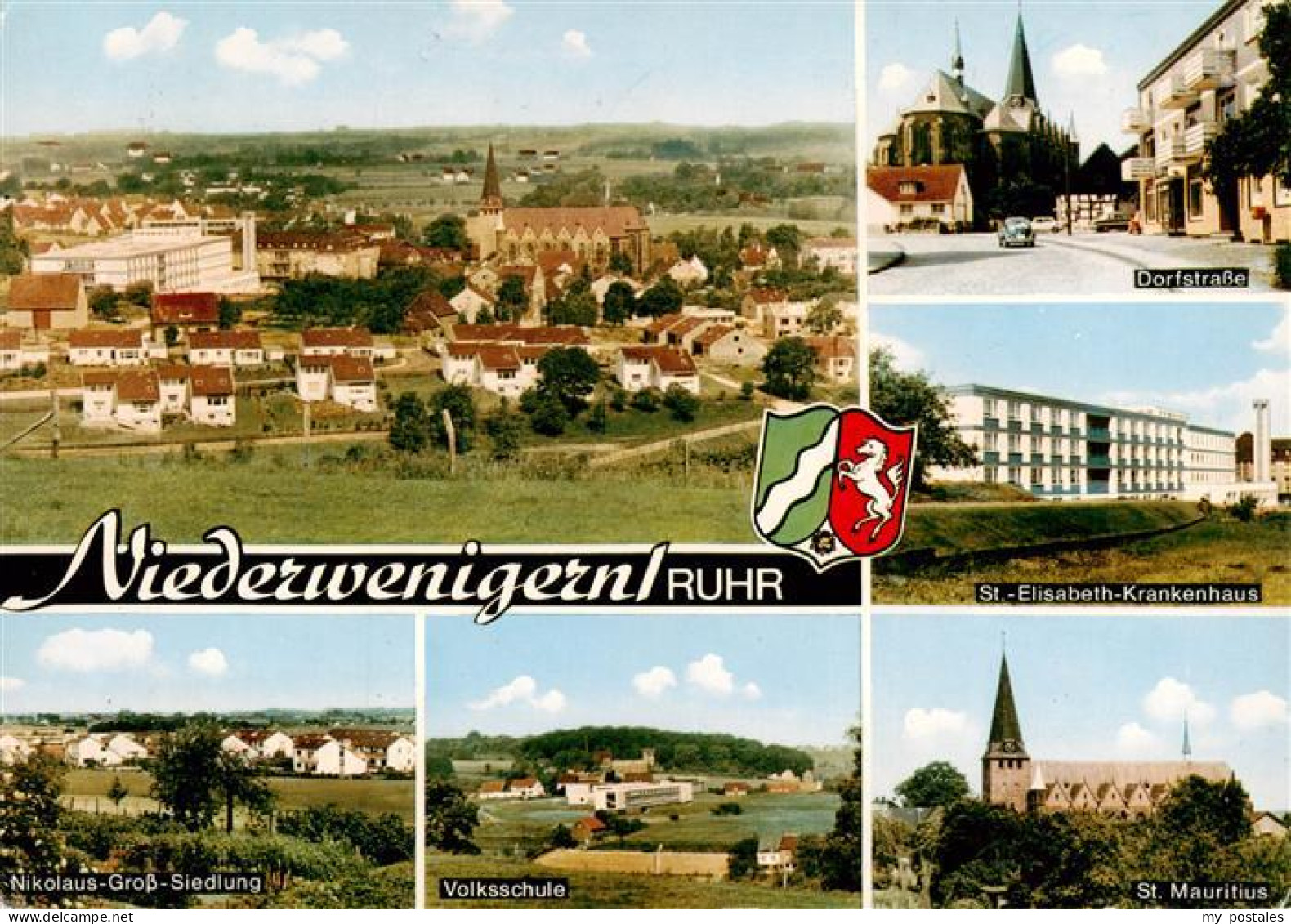 73933018 Niederwenigern_NRW Panorama Nikolaus Siedlung Volksschule Dorfstrasse S - Hattingen