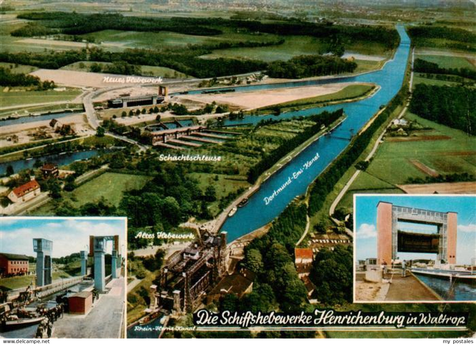 73933006 Waltrop Schiffshebewerke Henrichenburg Neues Und Altes Hebewerk Rhein H - Waltrop