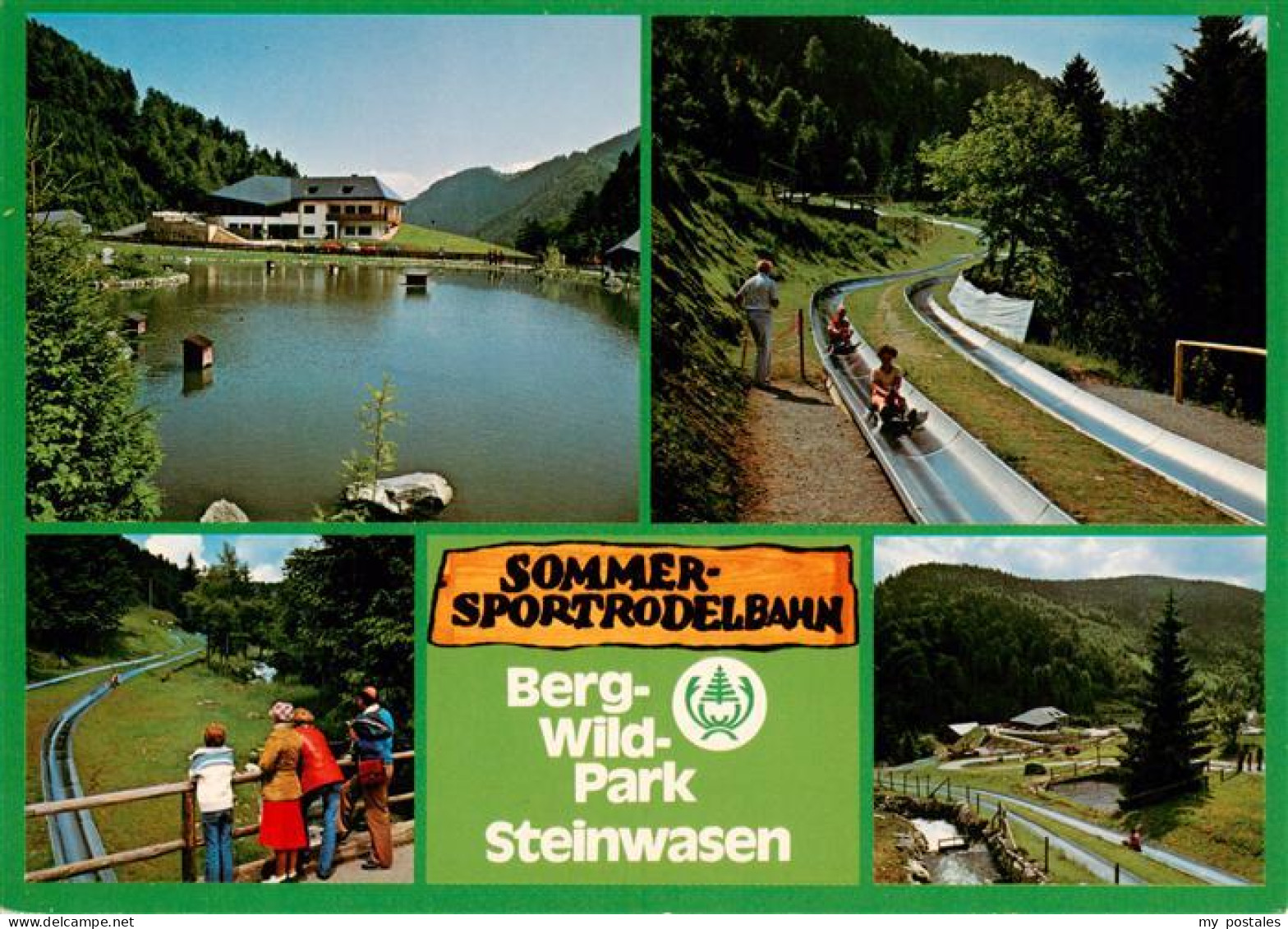 73932936 Todtnau Sommerrodelbahn Berg Wild Park Steinwasen Gondelteich Panorama - Todtnau