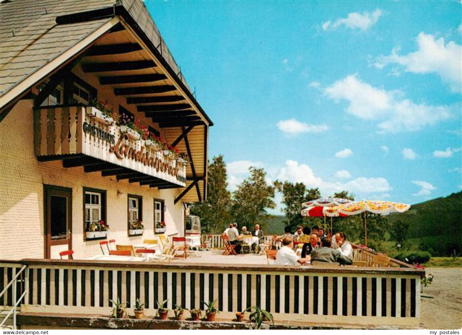 73932799 Oberprechtal_Elzach_Elztal_BW Hoehengasthaus Landwassereck Terrasse - Elzach