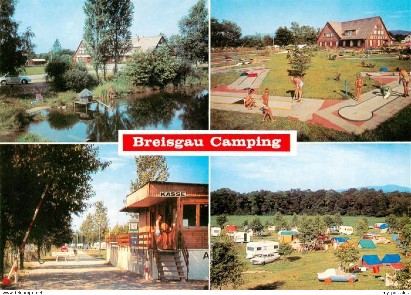 73932791 Hochdorf_Breisgau Strand Bad Hotel Camping Eingang Schwanenteich Minigo - Freiburg I. Br.