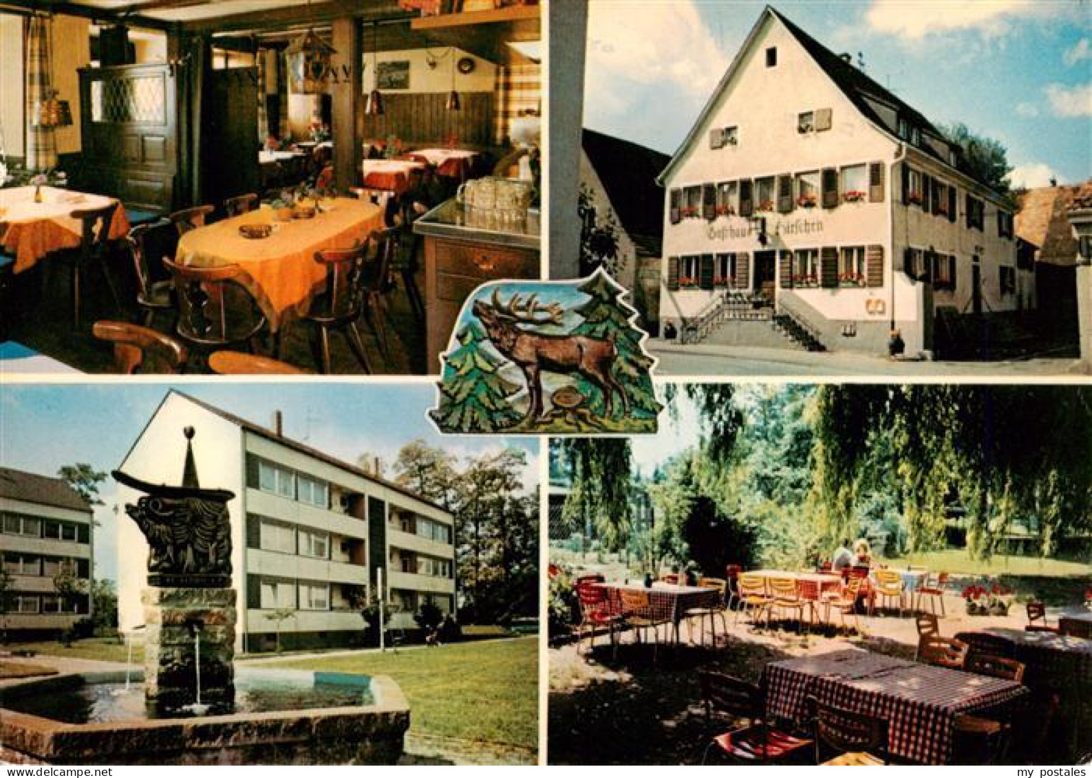 73932769 Lehen_Freiburg Speisegasthaus Zum Hirschen Gastraum Freiterrasse Brunne - Freiburg I. Br.