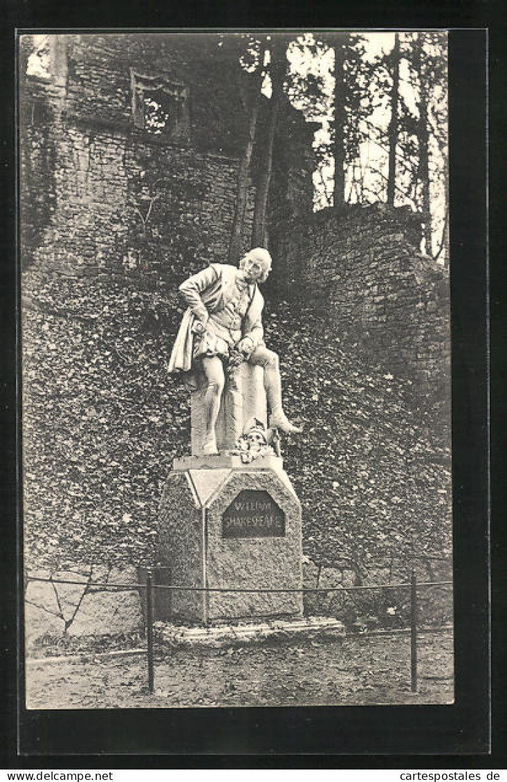 AK Weimar, Shakespeare-Denkmal Im Park  - Weimar