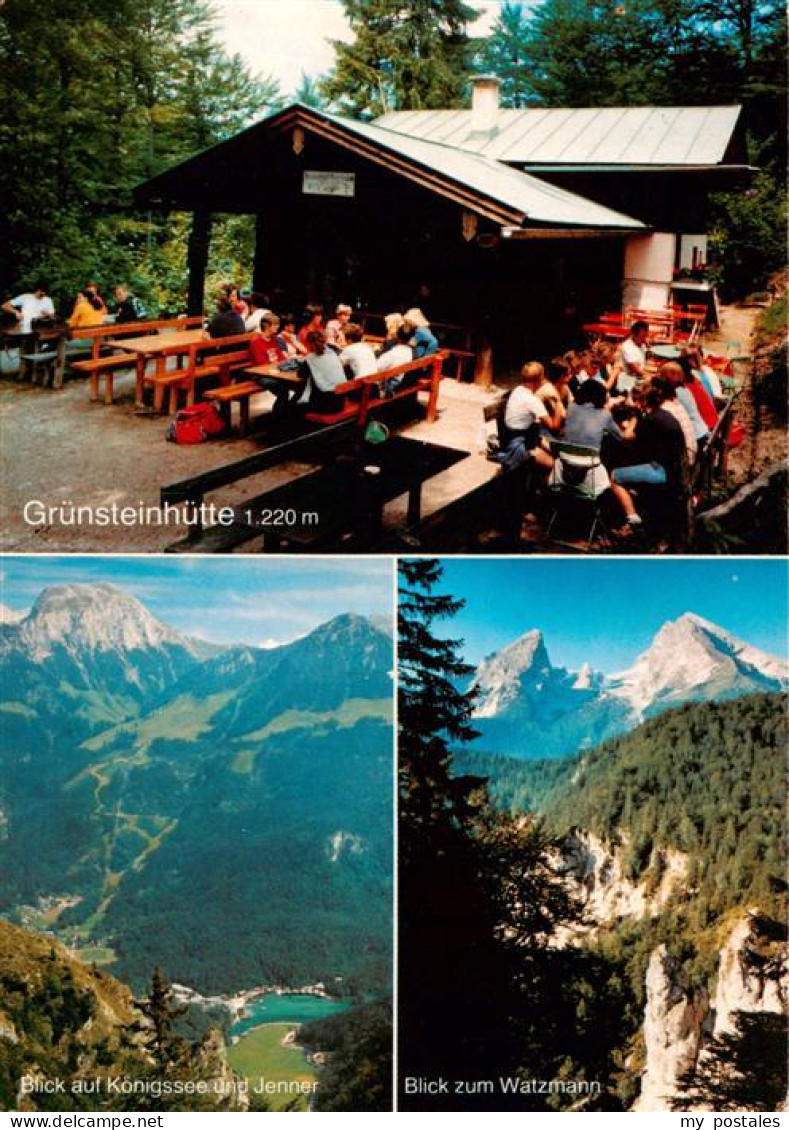 73932566 Gruenstein_1304m_Berchtesgaden Gruensteinhuette Koenigssee Und Jenner W - Berchtesgaden