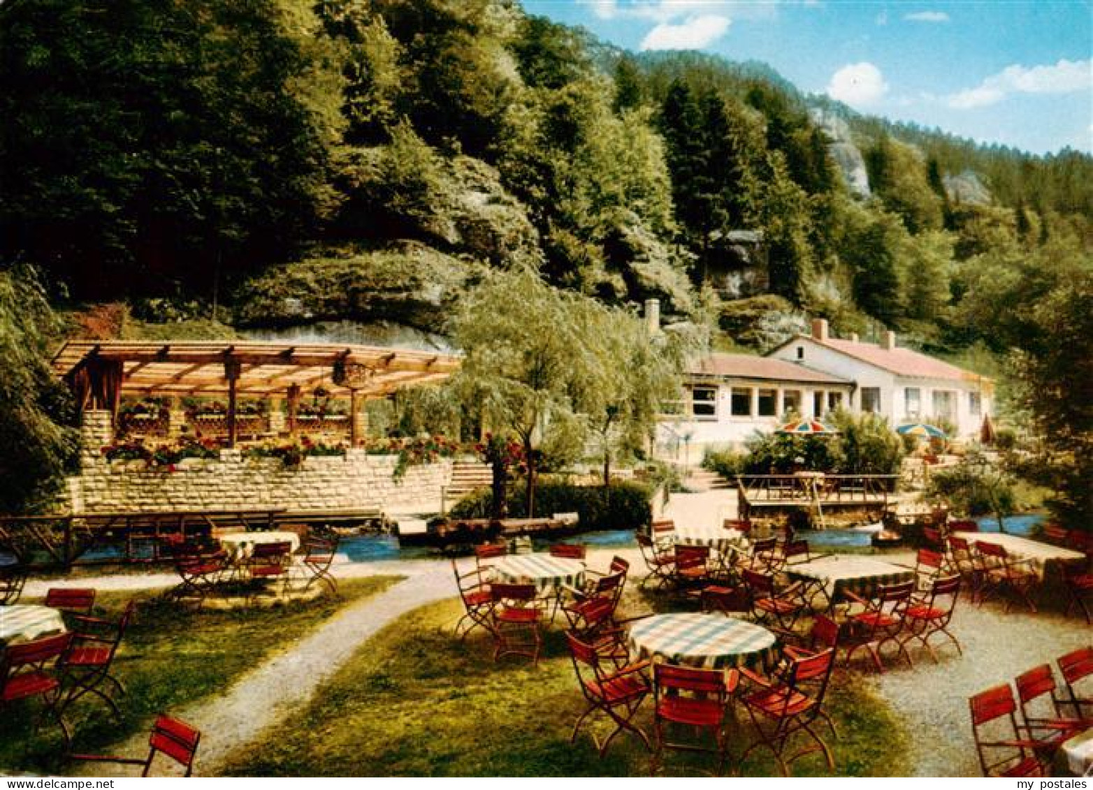 73932339 Pottenstein_Oberfranken Waldcafe Im Oberen Puettlachtal - Pottenstein