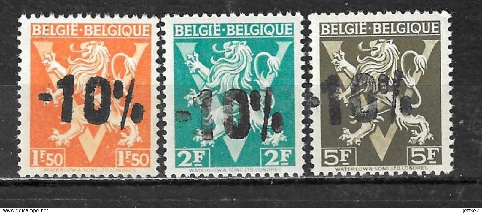 724K/M**  Lion Héraldique Surchargé -10% - Série Complète - MNH** - LOOK!!!! - 1946 -10 %