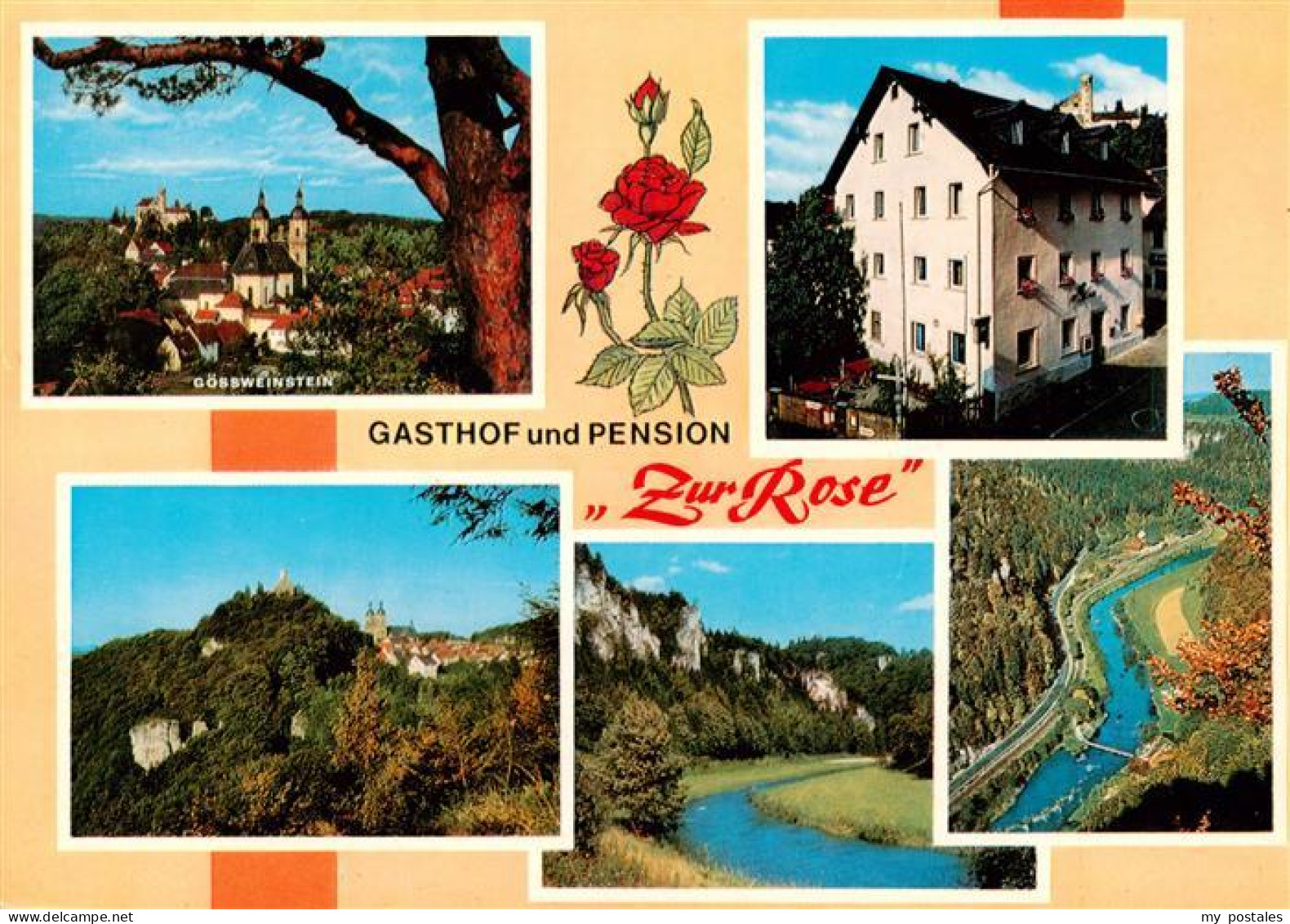 73932192 Goessweinstein Wallfahrtskirche Schloss Gasthof Pension Zur Rose - Autres & Non Classés