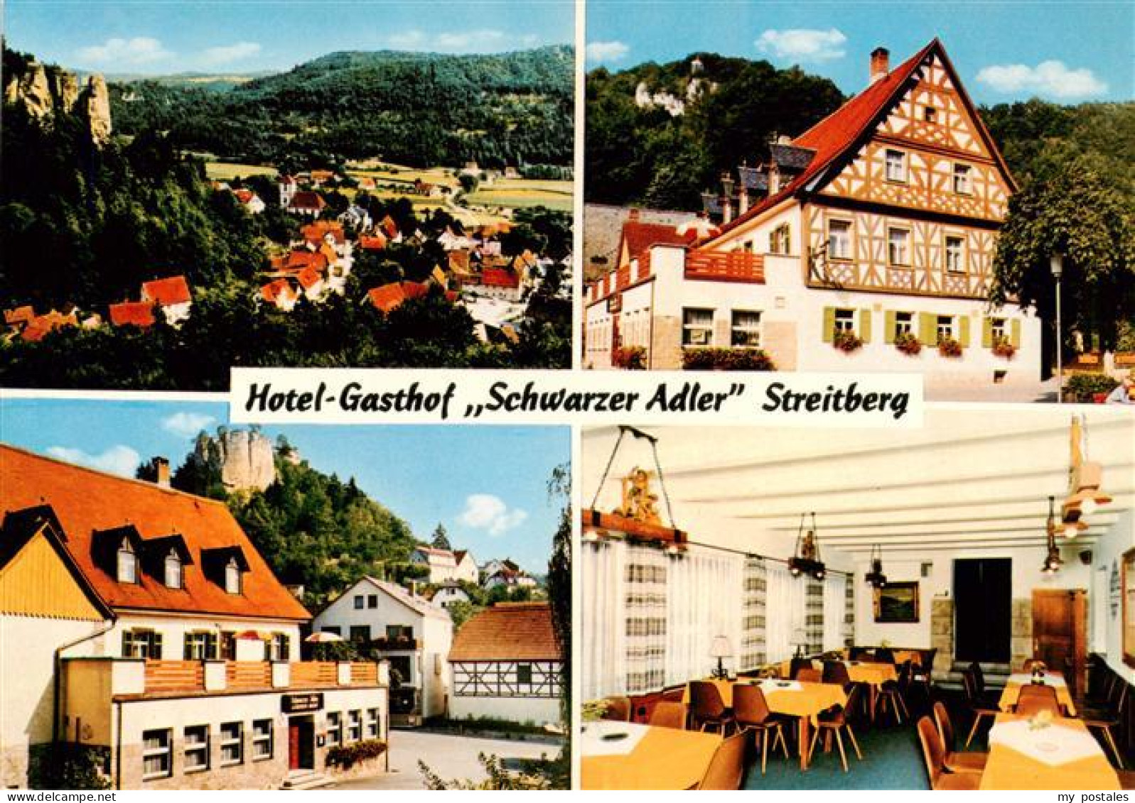 73932184 Streitberg_Oberfranken Panorama Hotel Gasthof Schwarzer Adler Gastraum - Autres & Non Classés