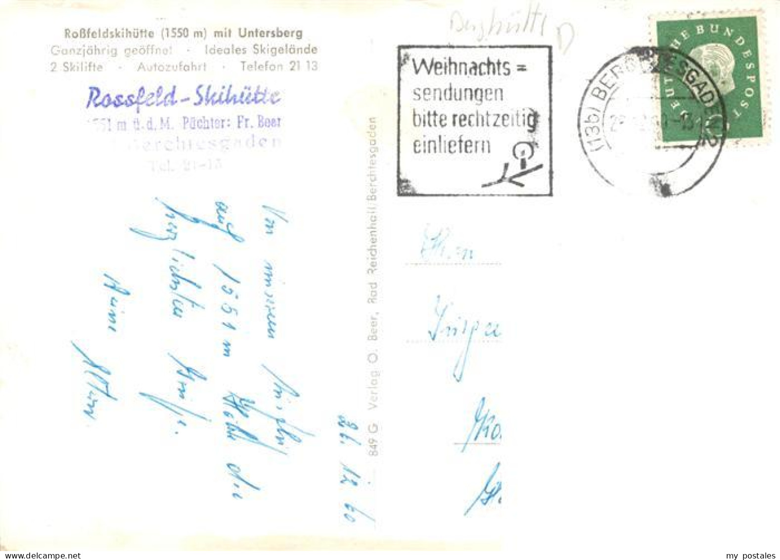 73932128 Berchtesgaden Rossfeldskihuette Mit Untersberg Wintersportplatz Alpen - Berchtesgaden