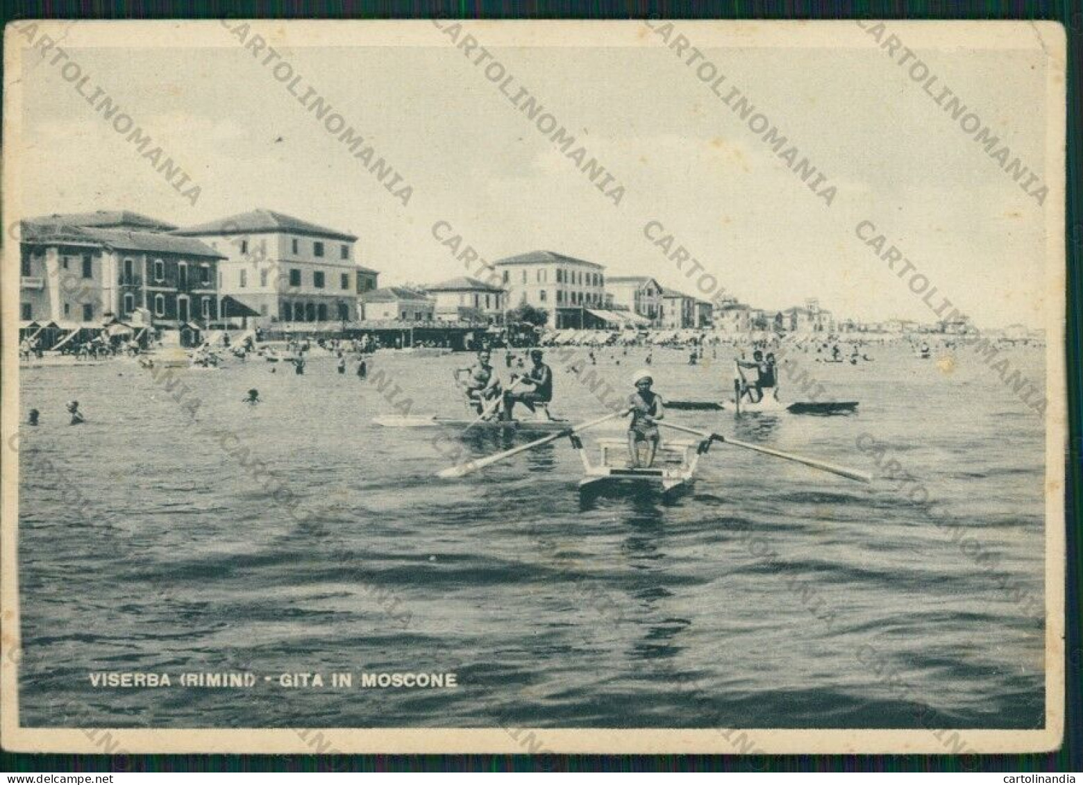 Rimini Viserba PIEGHE FG Cartolina KB0799 - Rimini