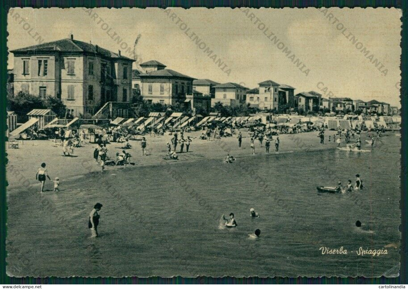 Rimini Viserba PIEGHINE FG Cartolina KB0874 - Rimini