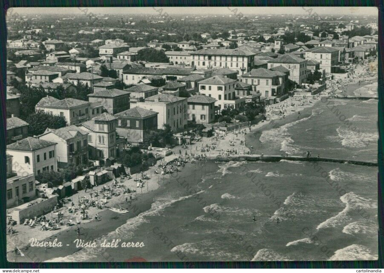 Rimini Viserba PIEGHINE Foto FG Cartolina KB0929 - Rimini