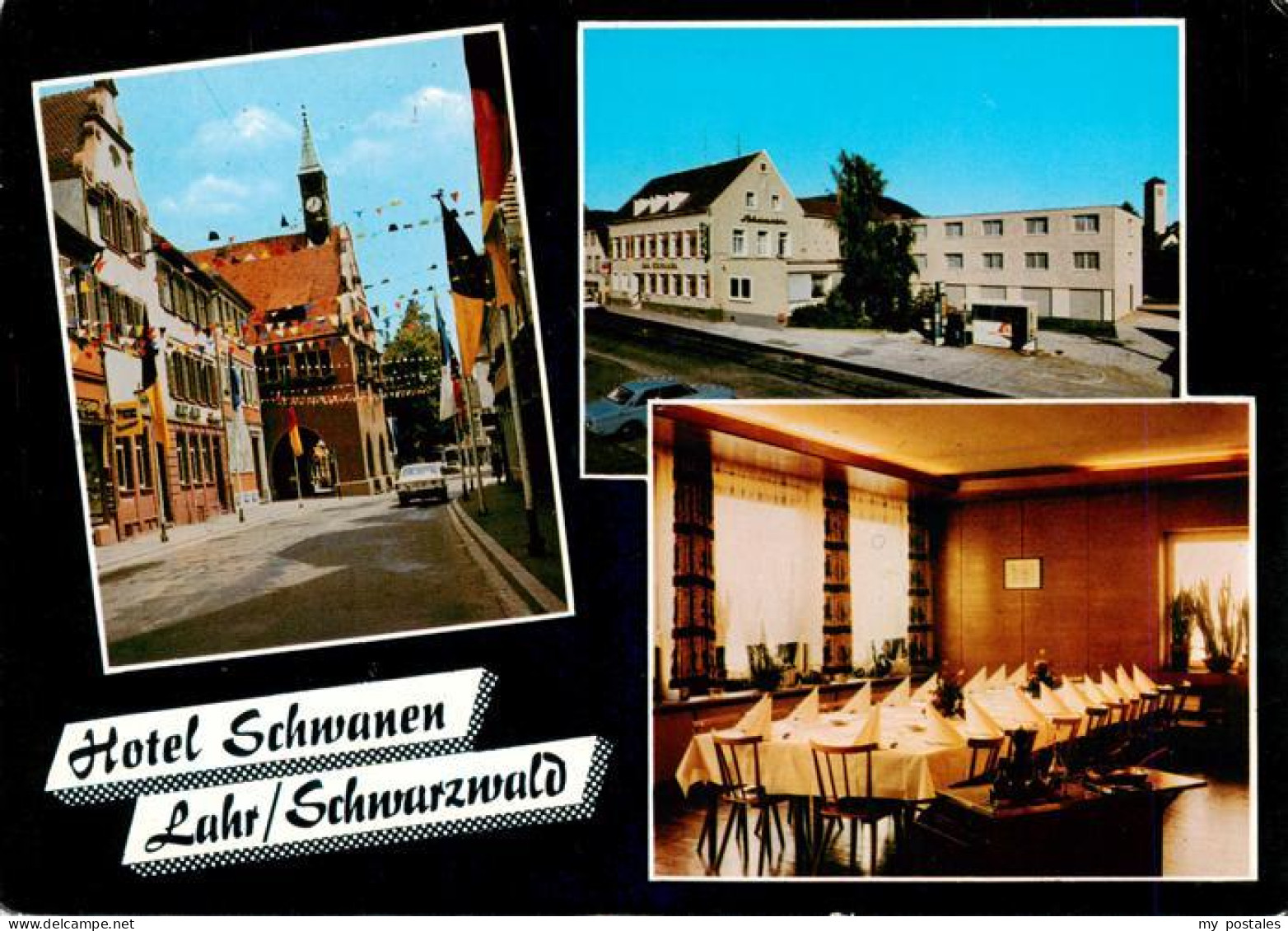 73931783 Lahr_Baden Hotel Schwanen Gastraum Ortspartie - Lahr