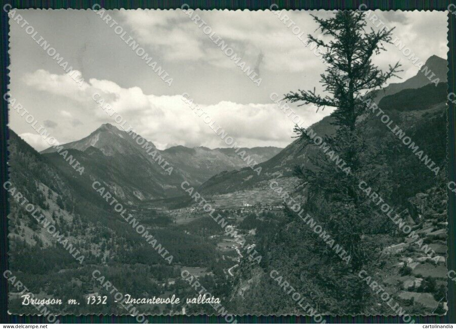 Aosta Brusson PIEGHINA Foto FG Cartolina KB1507 - Aosta