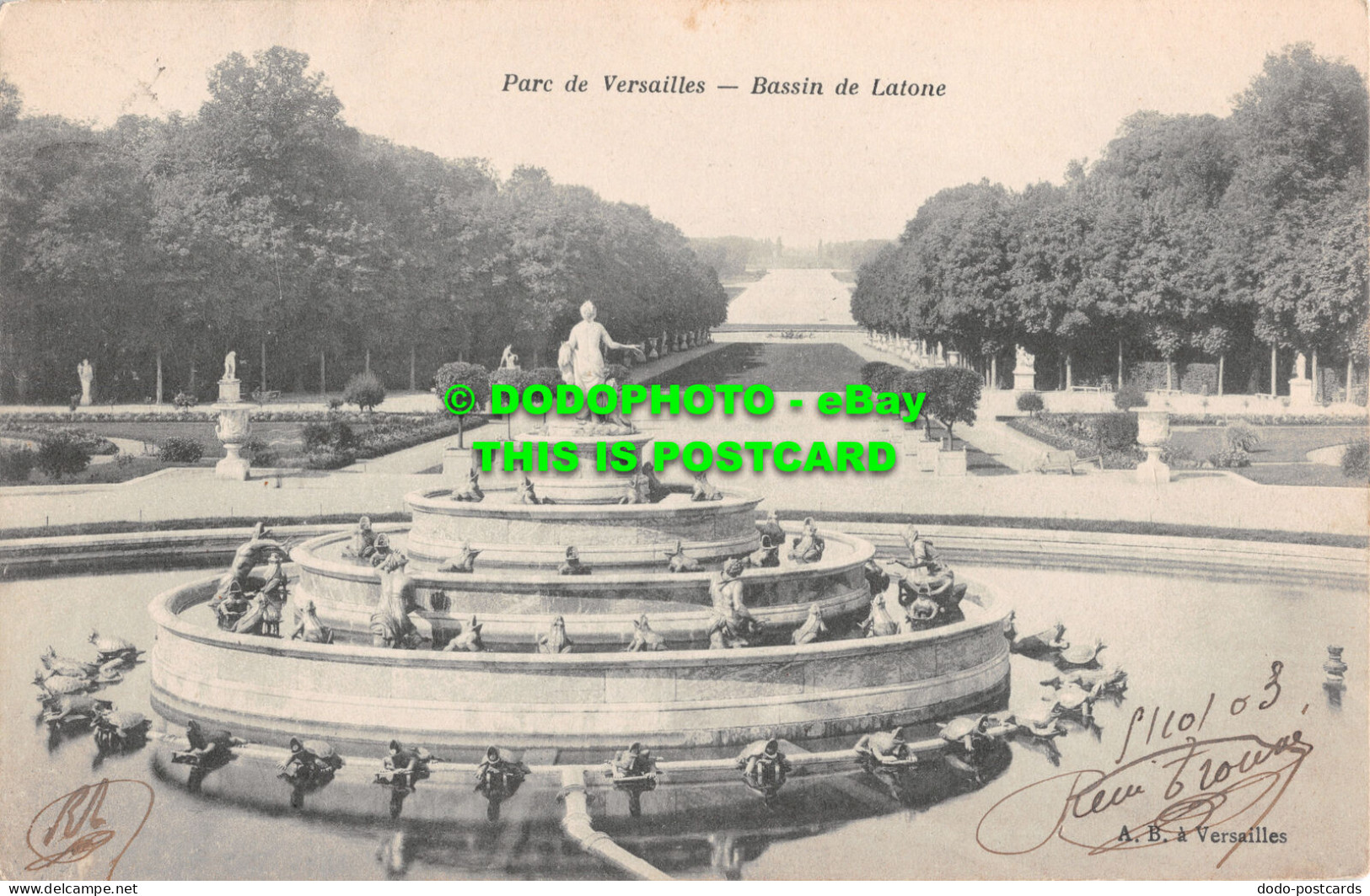 R483198 Parc De Versailles. Basin De Latone. A. B. 1903 - Monde
