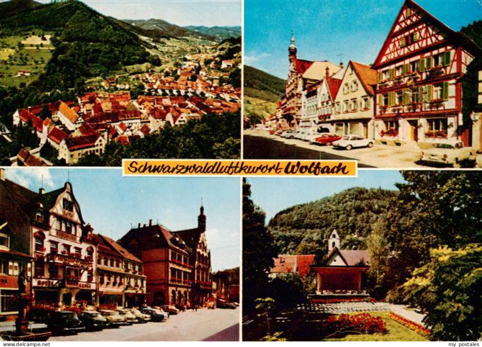 73931285 Wolfach_Schwarzwald Fliegeraufnahme Ortspartien Konzertpavillon - Wolfach