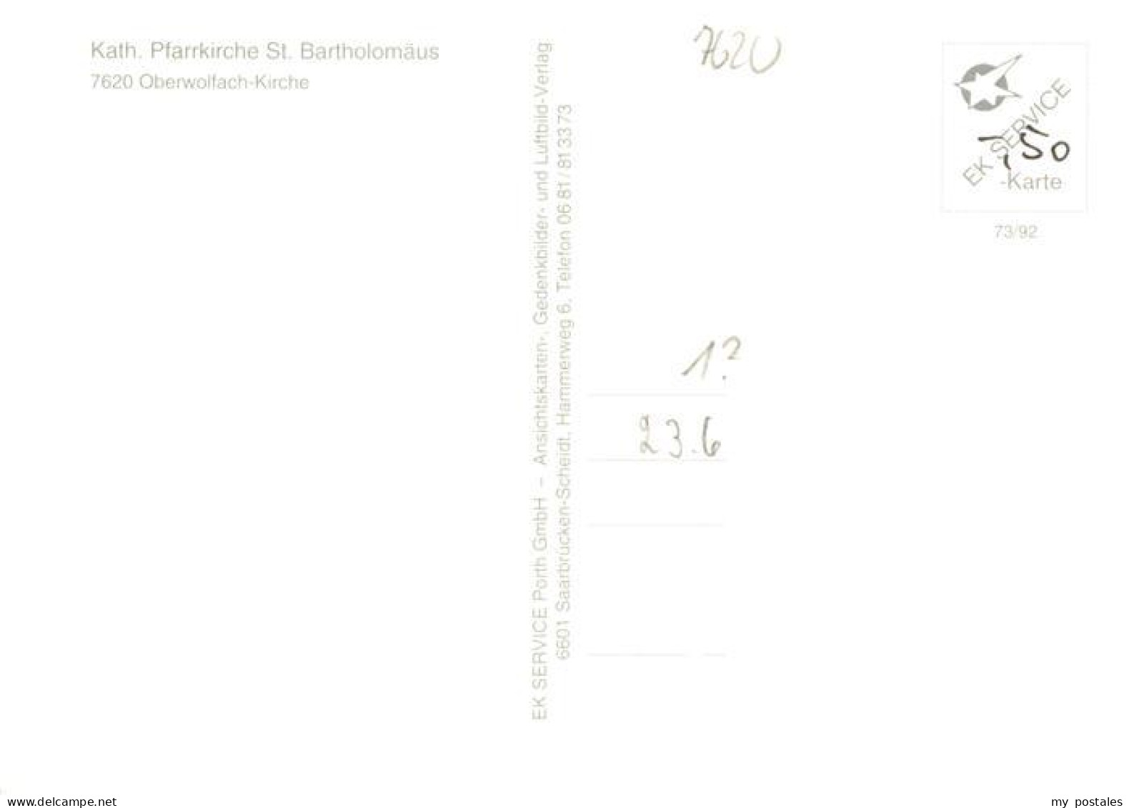 73931271 Oberwolfach Kath Pfarrkirche St Bartholomaeus Inneres - Sonstige & Ohne Zuordnung