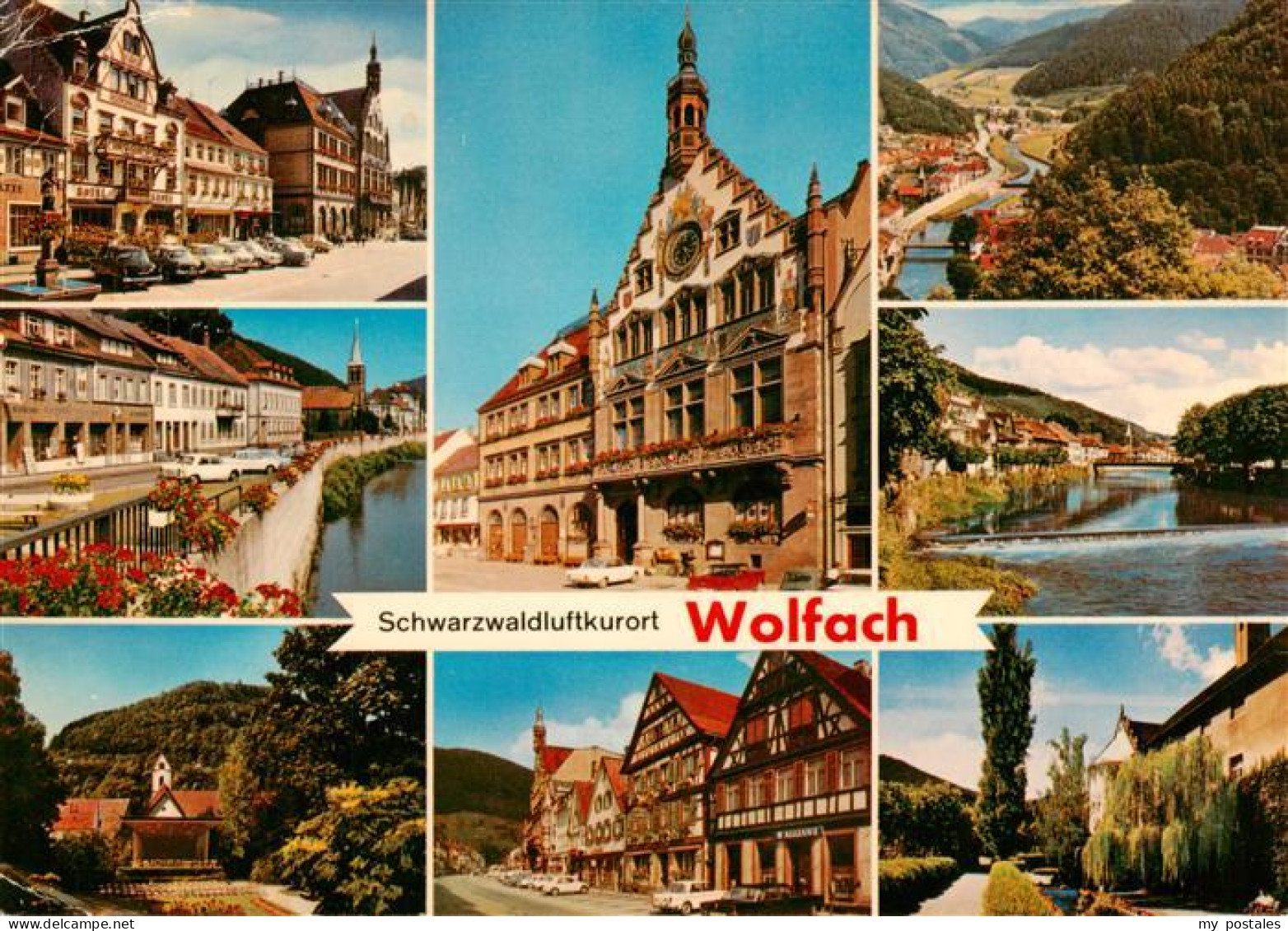 73931255 Wolfach_Schwarzwald Ortspartien Rathaus Partien An Der Kinzig Teilansic - Wolfach