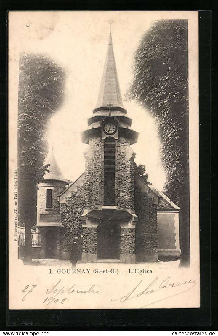 CPA Gournay, L`Eglise  - Sonstige & Ohne Zuordnung