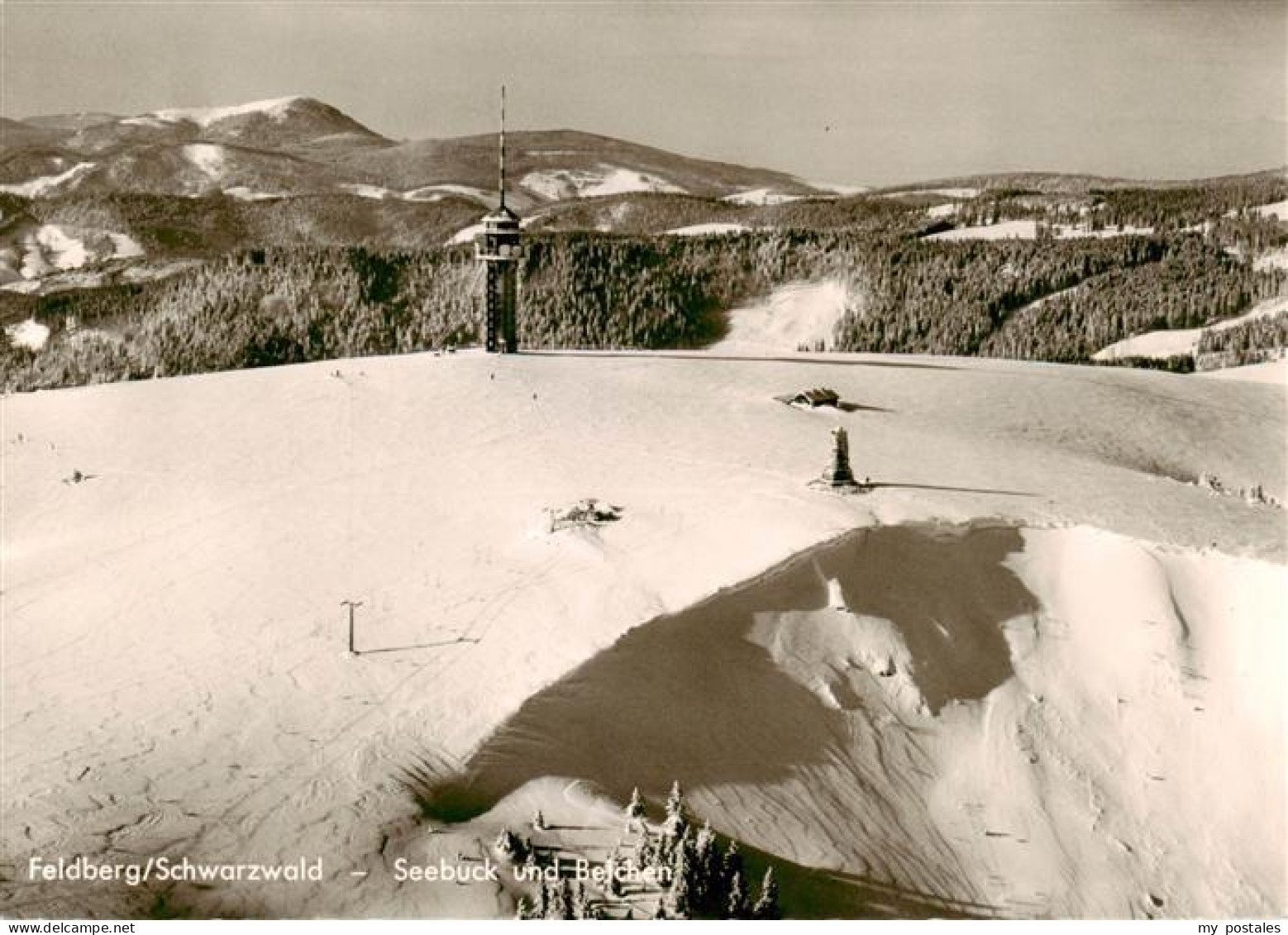 73931228 Feldberg_1450m_Schwarzwald Fliegeraufnahme Mit Feldbergturm Seebuck Und - Feldberg