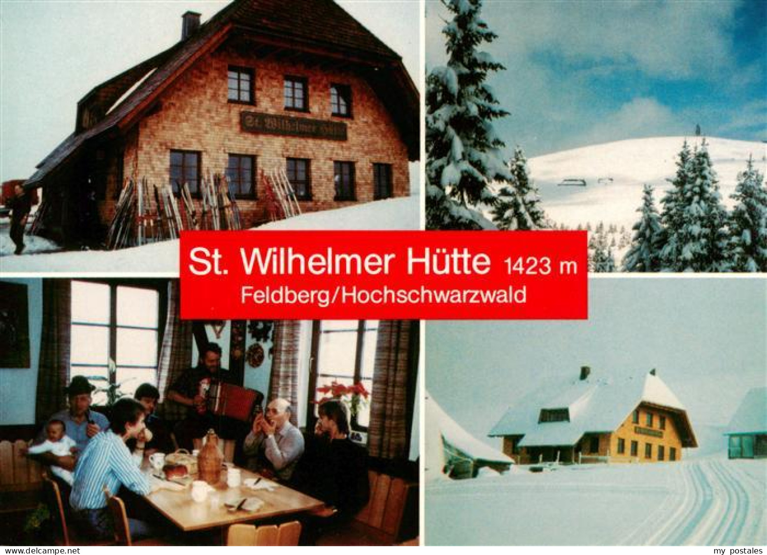 73931218 Feldberg_1450m_Schwarzwald St Wilhelmer Huette Gaststube Winterpanorama - Feldberg