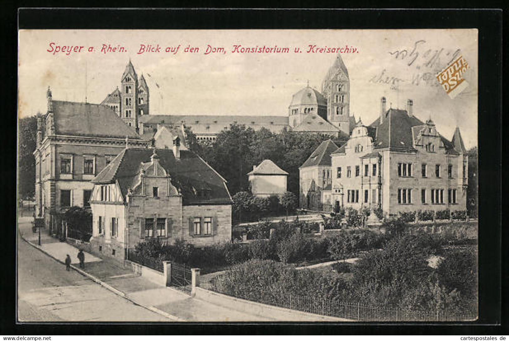 AK Speyer, Blick Auf Den Dom, Konsistorium Und Kreisarchiv  - Speyer