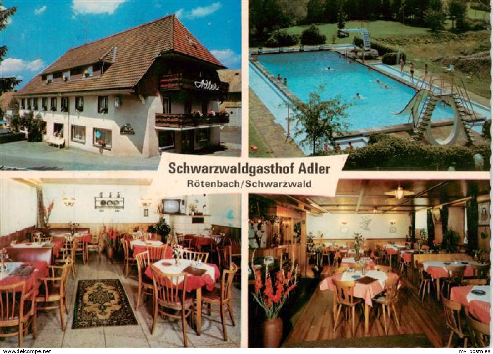 73931188 Roetenbach_Baden_Schwarzwald Schwarzwaldgasthof Adler Gastraeume Schwim - Altri & Non Classificati