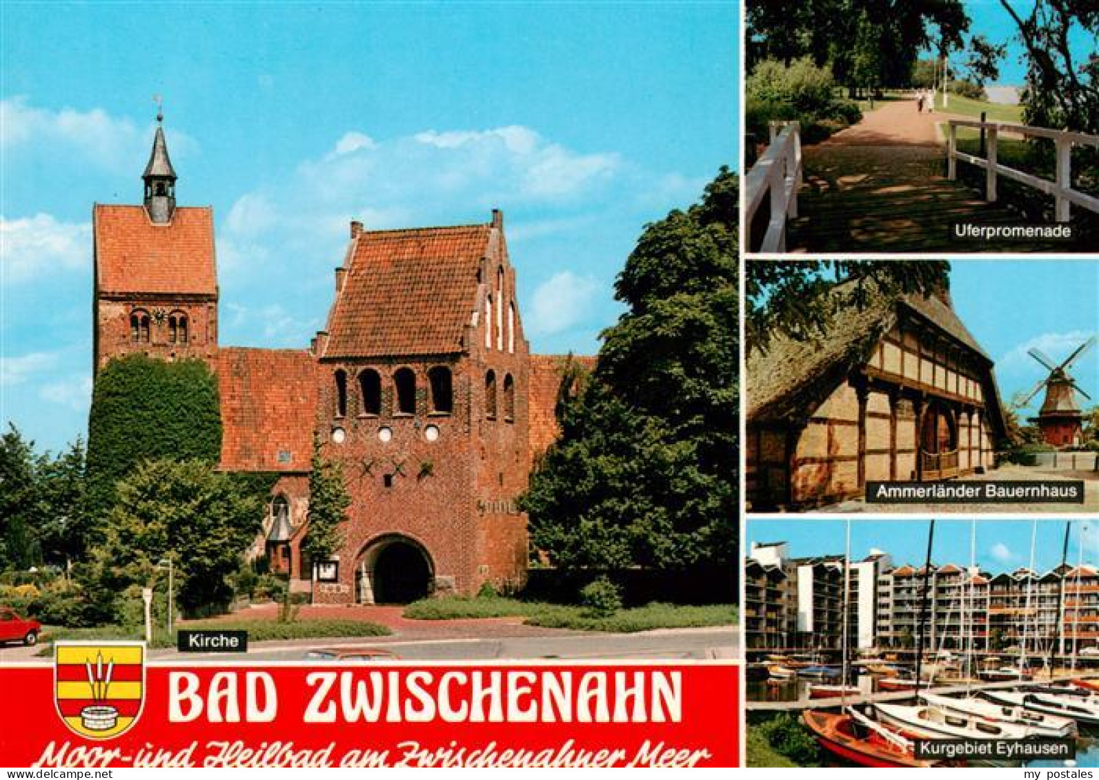 73931003 Bad_Zwischenahn Kirche Uferpromenade Ammerlaender Bauernhaus Kurgebiet  - Bad Zwischenahn