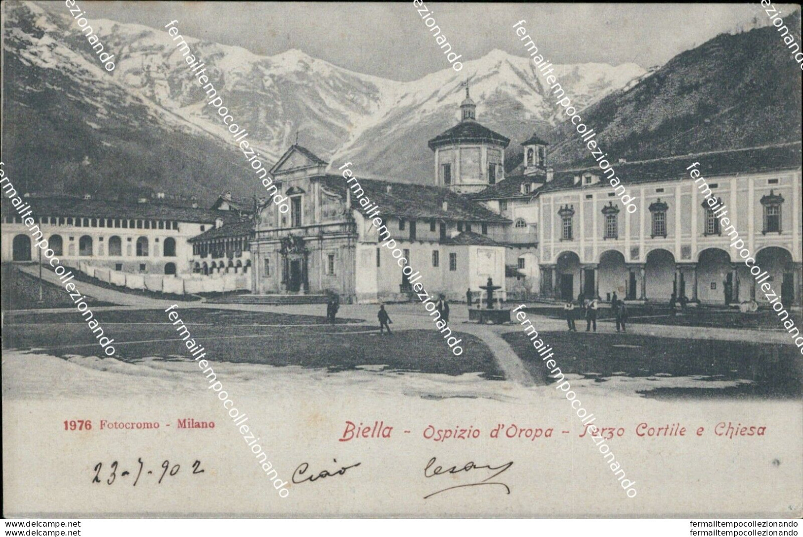 Bc119 Cartolina Saluti Da Viu' Torino Piemonte Inizio 900 - Biella