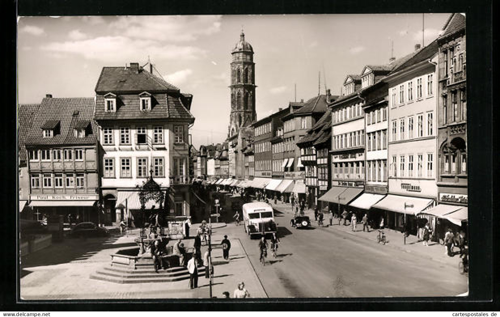 AK Göttingen, Weenderstrasse Mit Gänselieselbrunnen Und Jacobiturm  - Goettingen