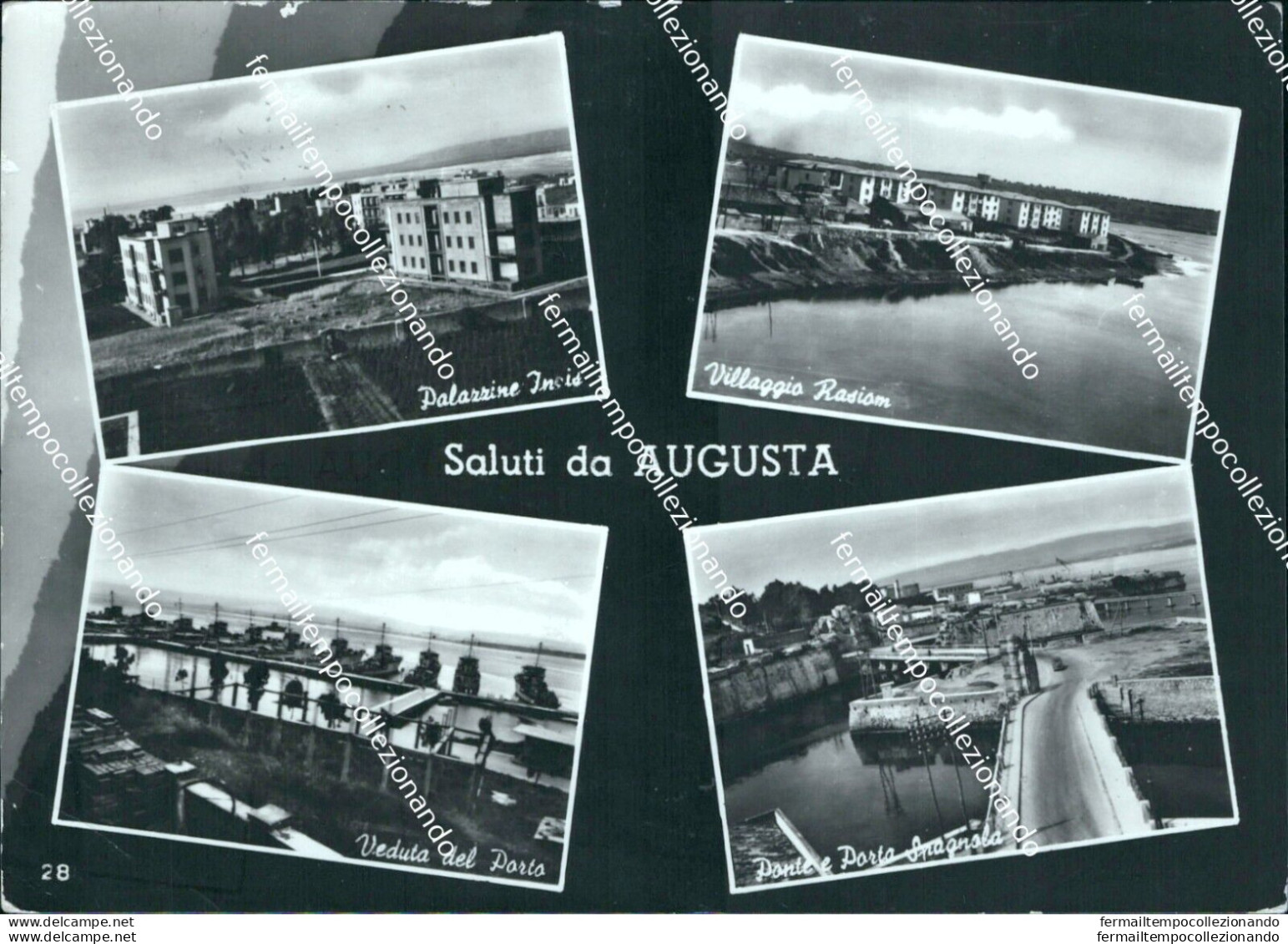 Bm604 Cartolina Saluti Da Augusta Provincia Di Siracusa - Siracusa