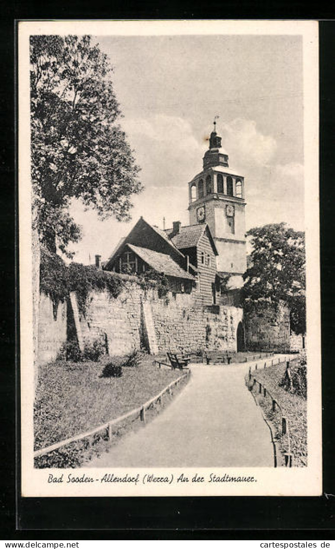 AK Bad Sooden-Allendorf A. D. Werra, An Der Stadtmauer  - Bad Sooden-Allendorf