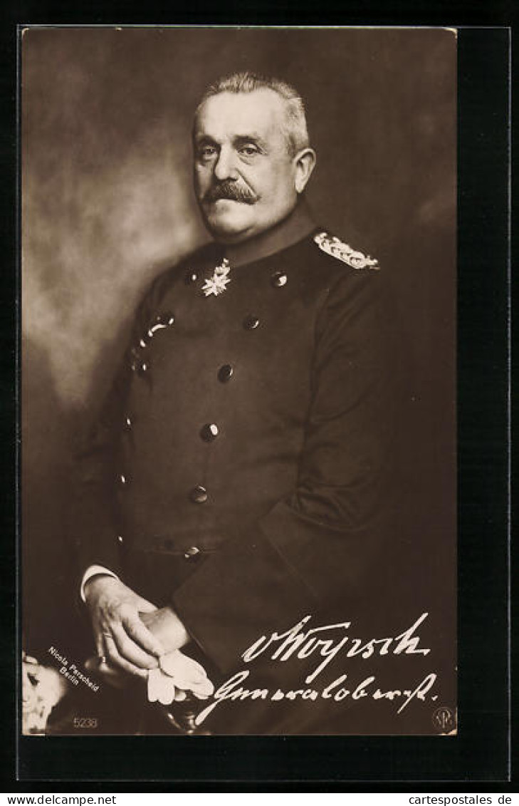 AK General Von Woyrsch In Uniform  - War 1914-18