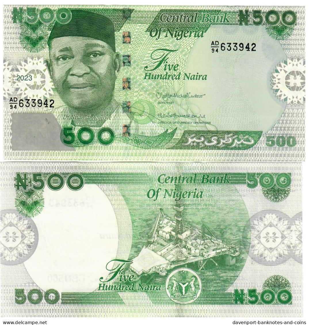 Nigeria 10x 500 Naira 2023 UNC - Nigeria