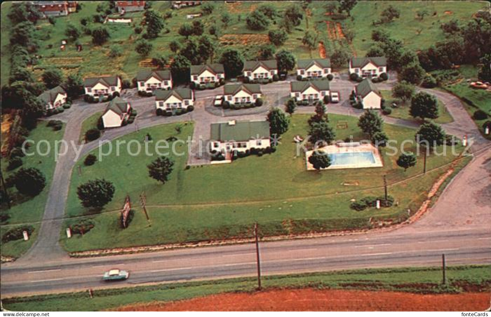 72486812 Waynesboro_Virginia Allstate Motor Court Air View - Andere & Zonder Classificatie