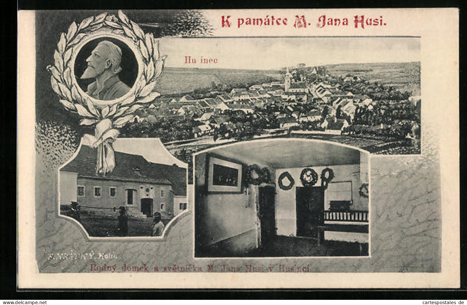 AK Husinec, K Pamatce M. Jana Husi, Panorama  - Tschechische Republik