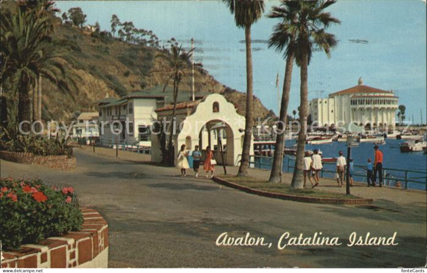 72486781 Avalon_California Catalina Island Crescent Avenue Via Casino And Casino - Autres & Non Classés