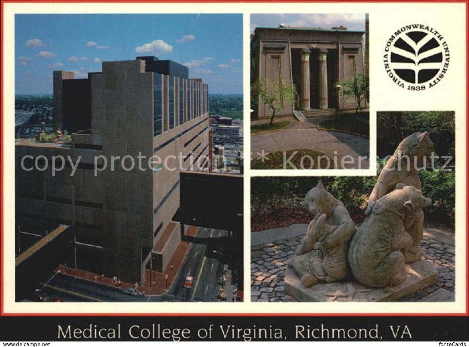 72480954 Richmond_Virginia Medical College Of Virginia Baerenskulptur - Otros & Sin Clasificación