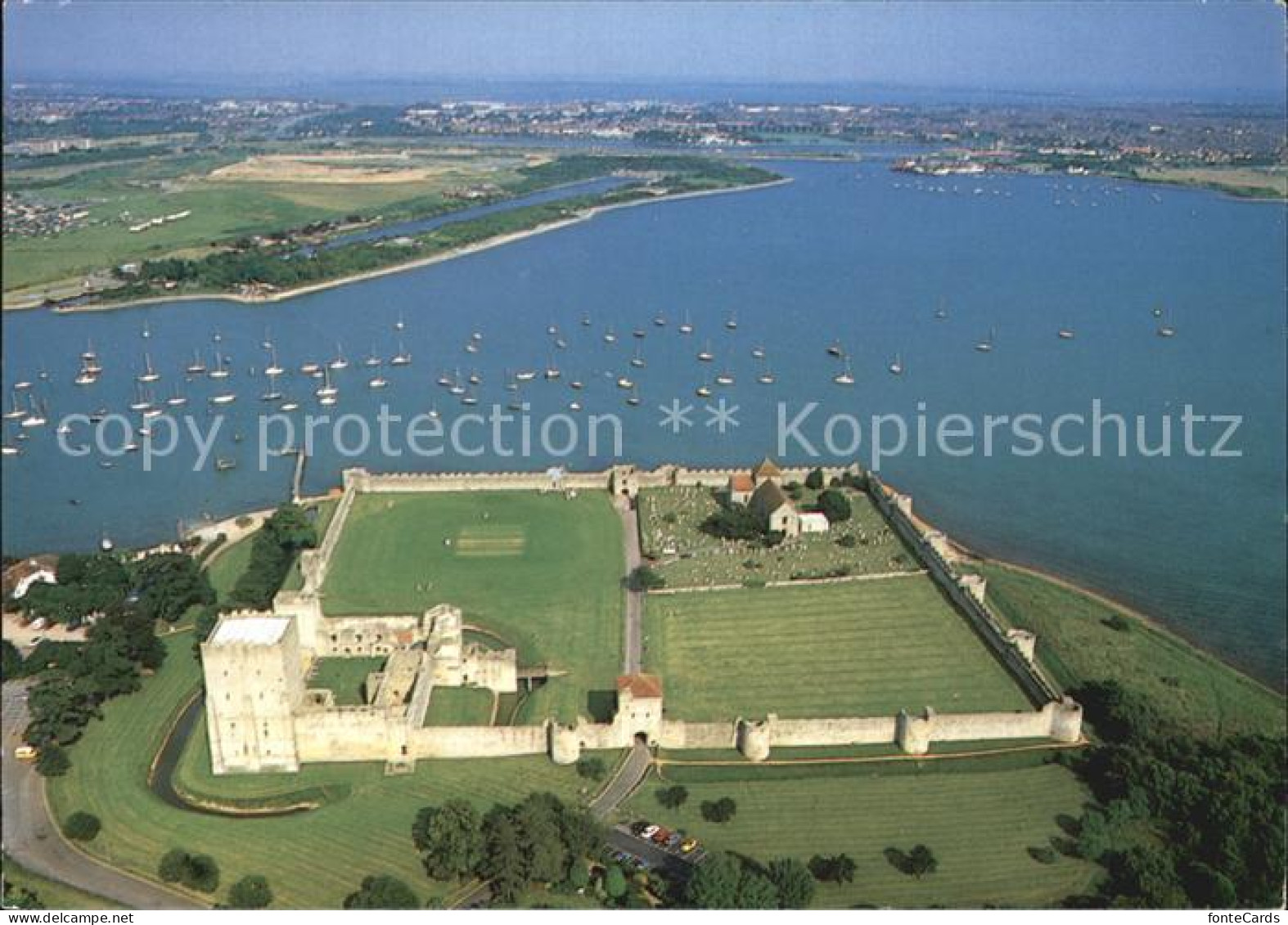 72480561 Portchester Fareham Medieval Castle Fliegeraufnahme Fareham - Altri & Non Classificati