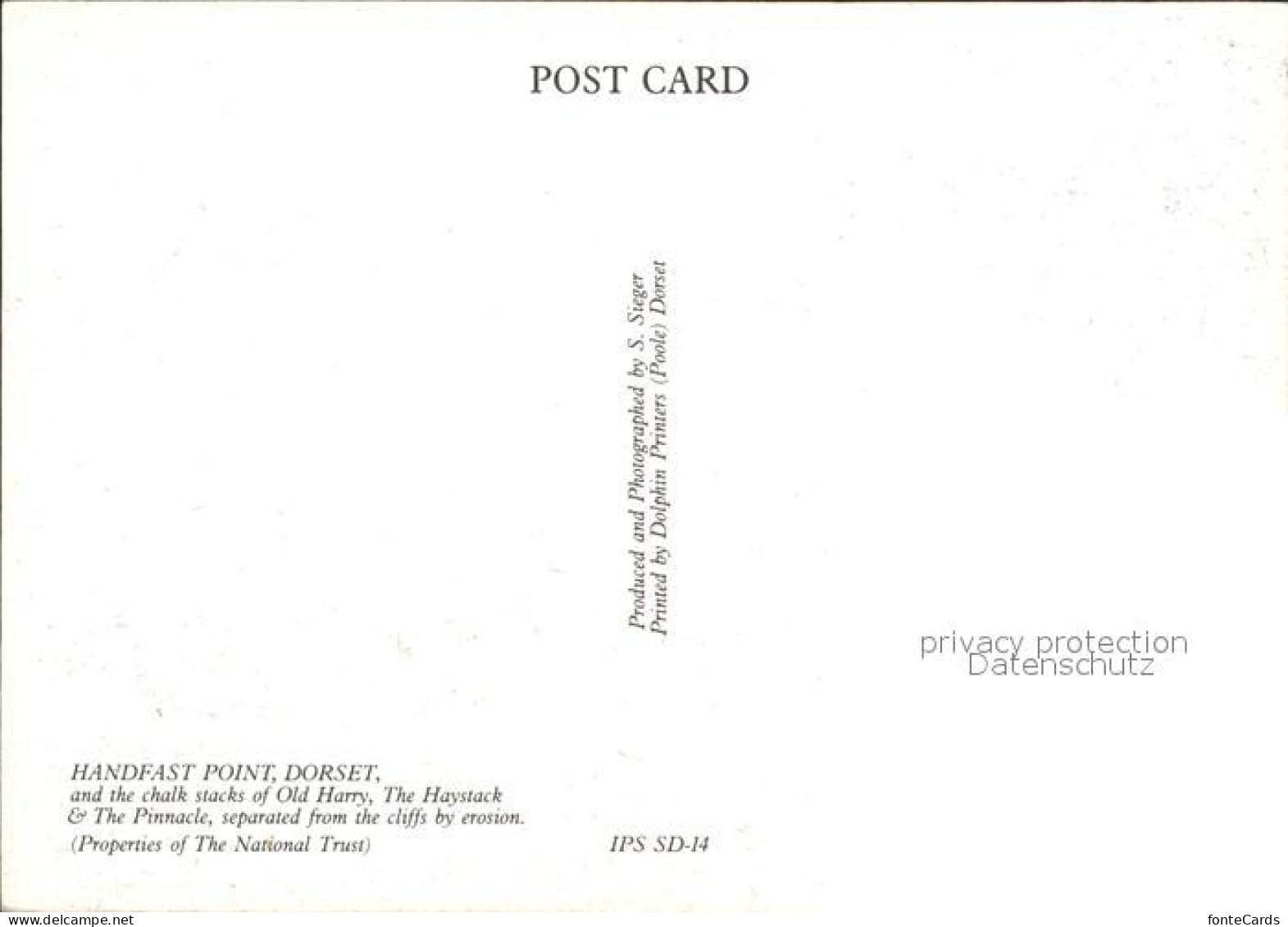 72480559 Purbeck Handfast Point Fliegeraufnahme Purbeck - Altri & Non Classificati